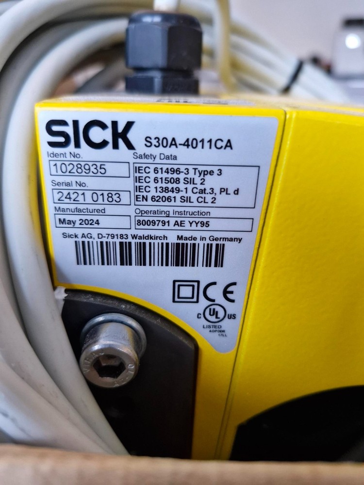 SICK S3000 Safety Laser Scanner - Advanced & Standard - Includes System Cable