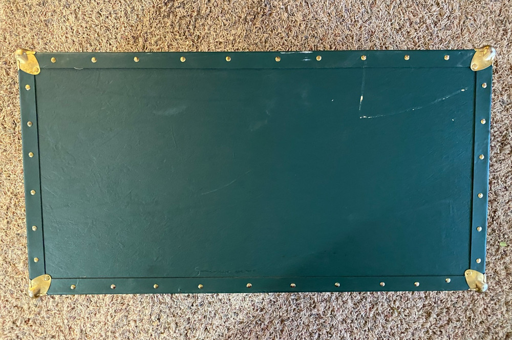 Vintage Seward Steamer Trunk (Green)