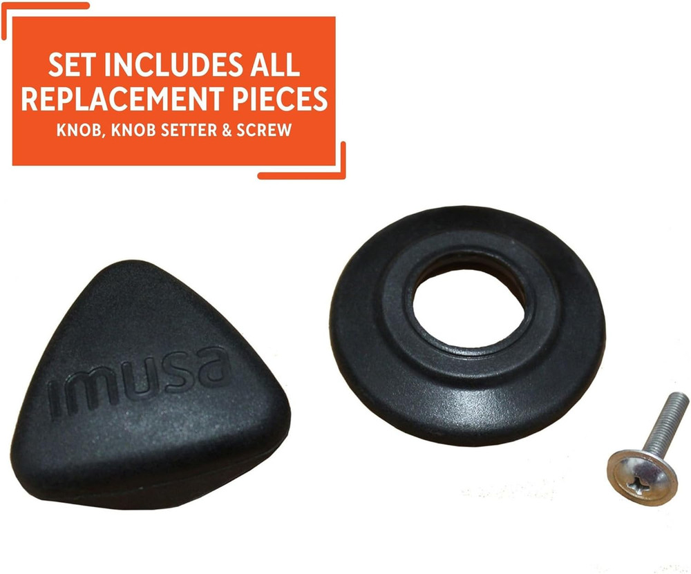 Large Spare Triangle Knob Set for Calderos,Black