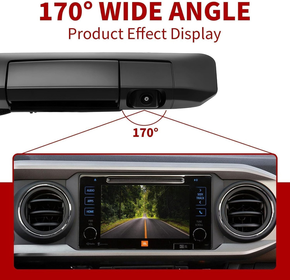 2005-2014 Tacoma Tailgate Handle Rear View Backup Camera–Compatible