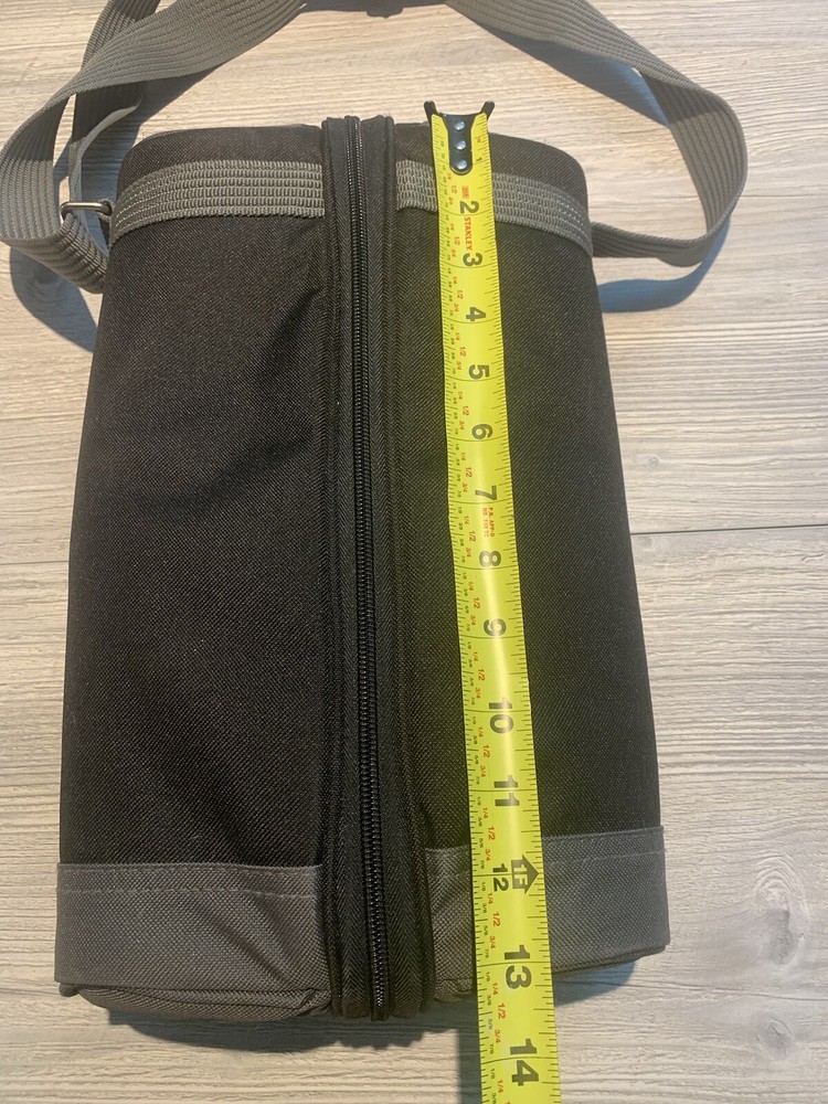 Picnic Time Wine Carrier Black