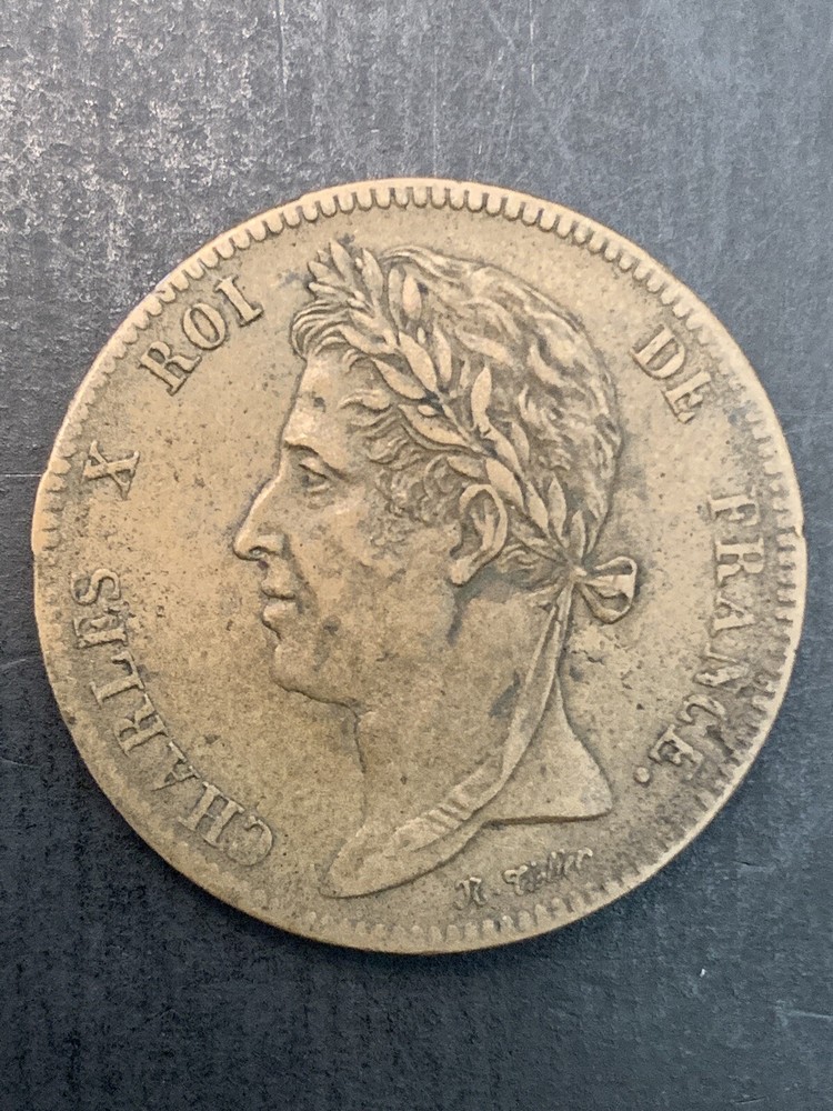 French Colonies 5 Centimes KM# 10.1 1829 A ⚜️⭕