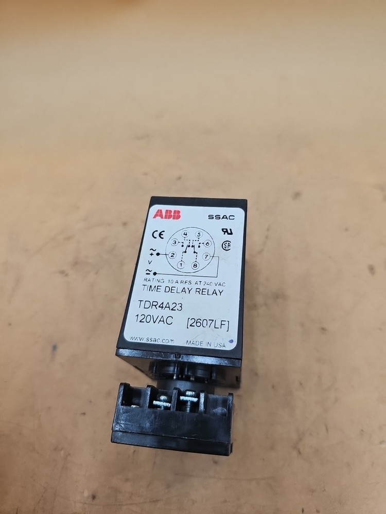 ABB SSAC TDR4A23 Time Delay Relay. 120VAC