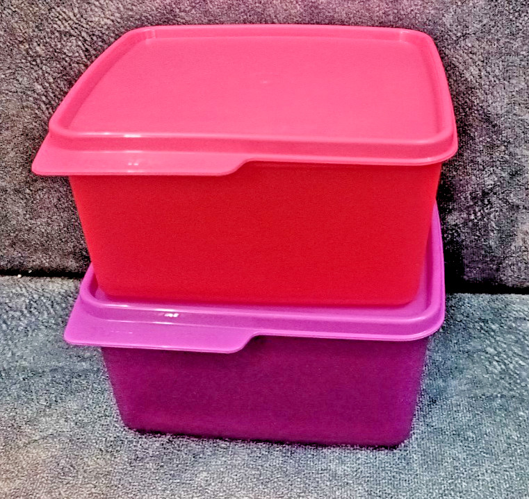 Tupperware Keep Tab Medium Rectangle Dry Storage Container Set 1.2 ltr
