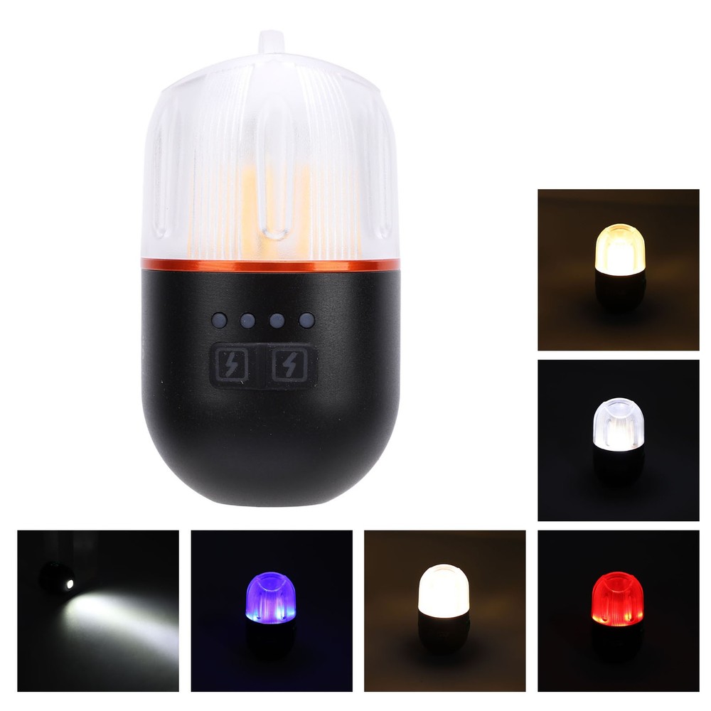 Flashlight Magnetic Multiple Light Source 400mAh Camping Lamp With Lanyard