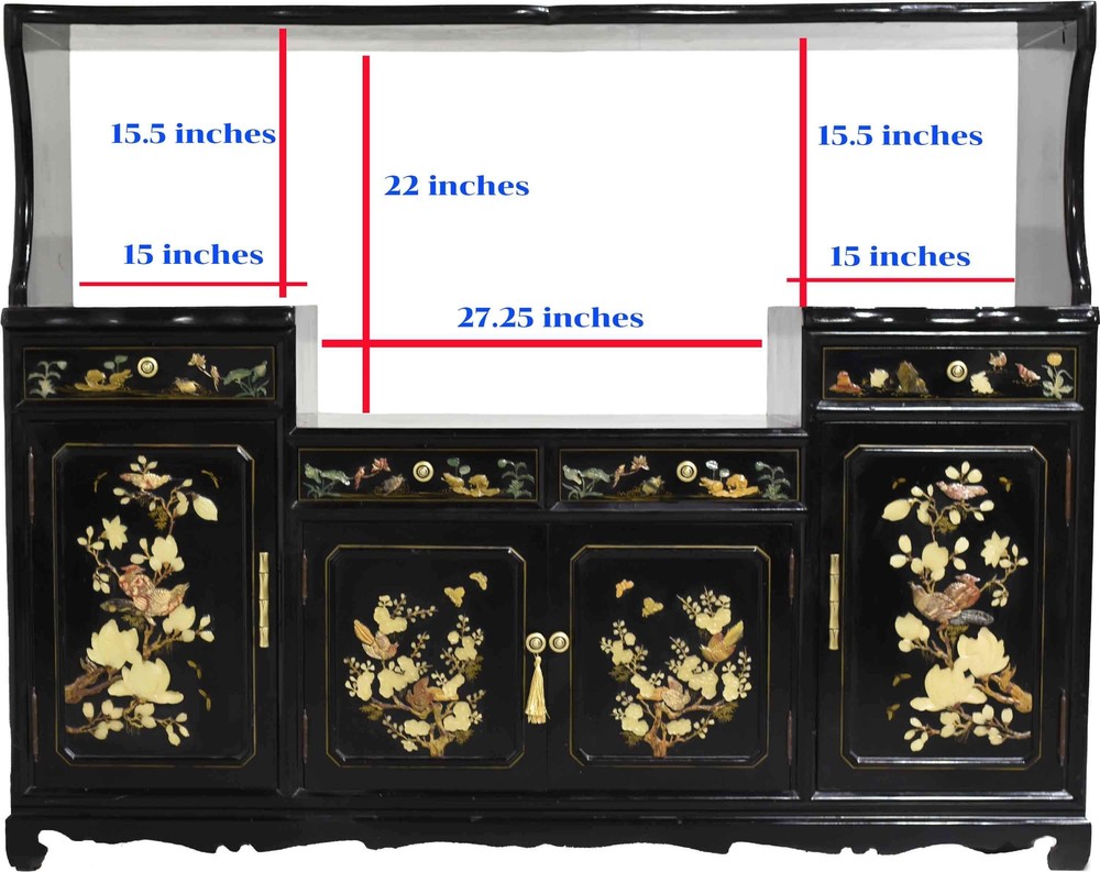 Mid Century Chinoiserie Sideboard Media Unit