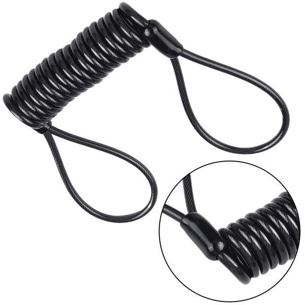 Cable Disc Lock Reminder 1pc Approx. 120cm Scooter Security Steel Coil