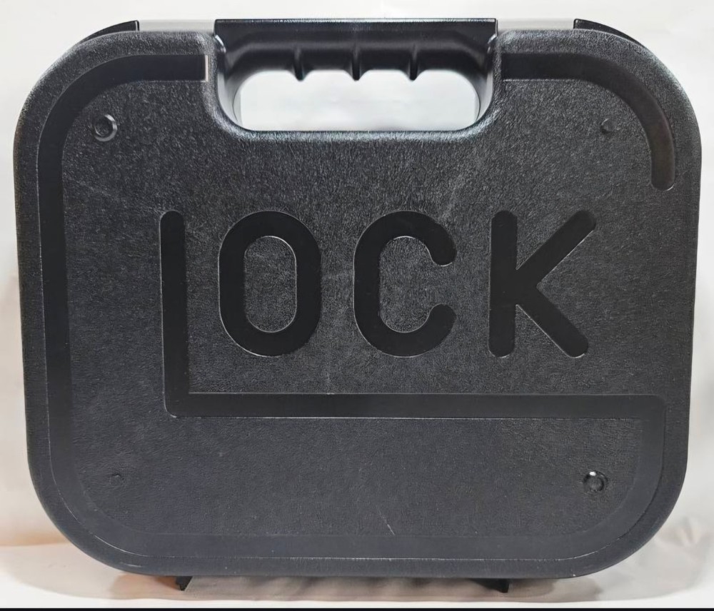 OEM Glock Model 22 Gen5 40SW Black Hardshell Case With Foam Padding & Cable Lock