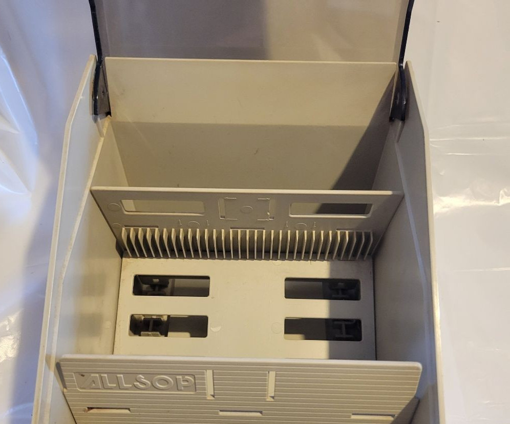 ALLSOP Vintage Multi-Media Floppy Disk CD Storage Container 7x6x8