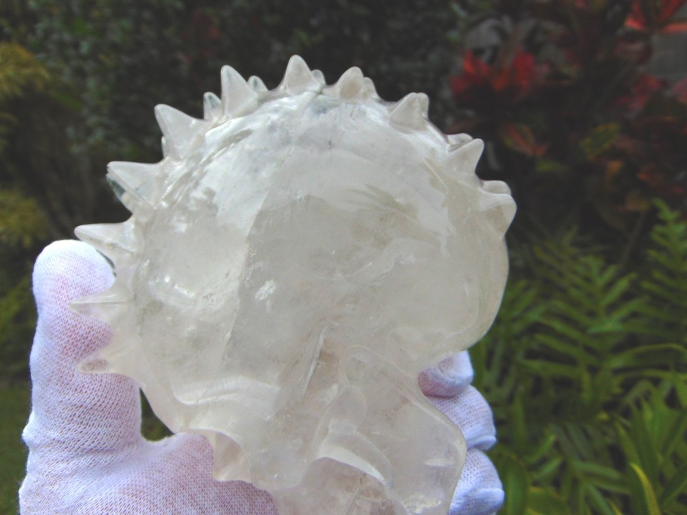 Quartz carved Skull from Skullis