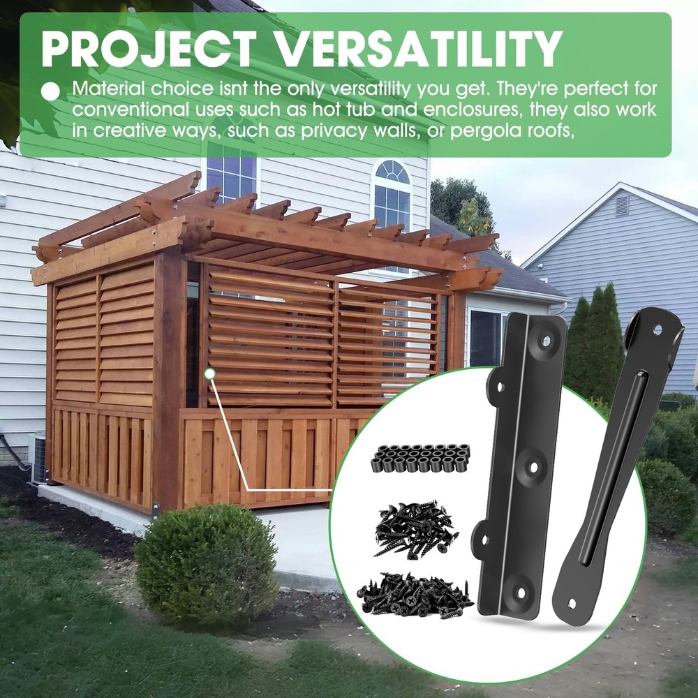 Louver Bracket Kit, Deck Sunblind System Hardware , New Open Box - Bag torn open