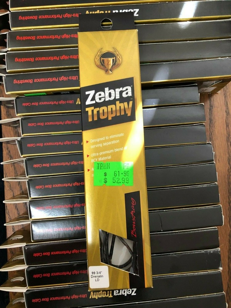 New Zebra Trophy Bowstrings for Mathew Bows Assorted Sizes