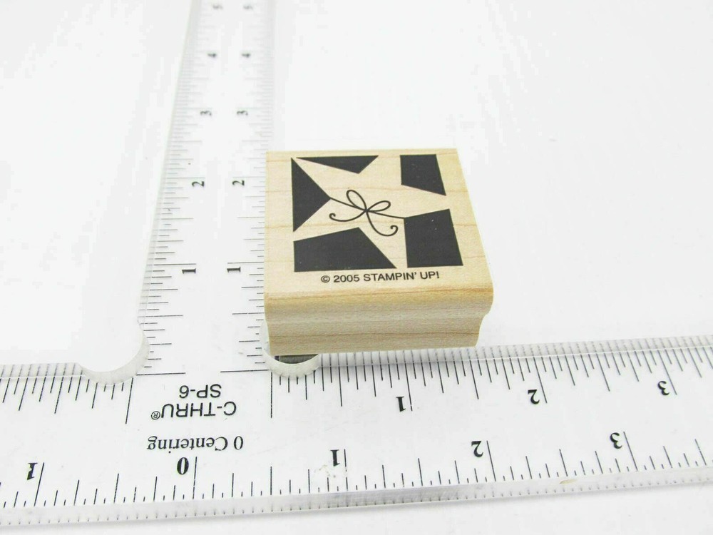 Bow Wrapped Star Rubber Stamp - Stamp Set E28