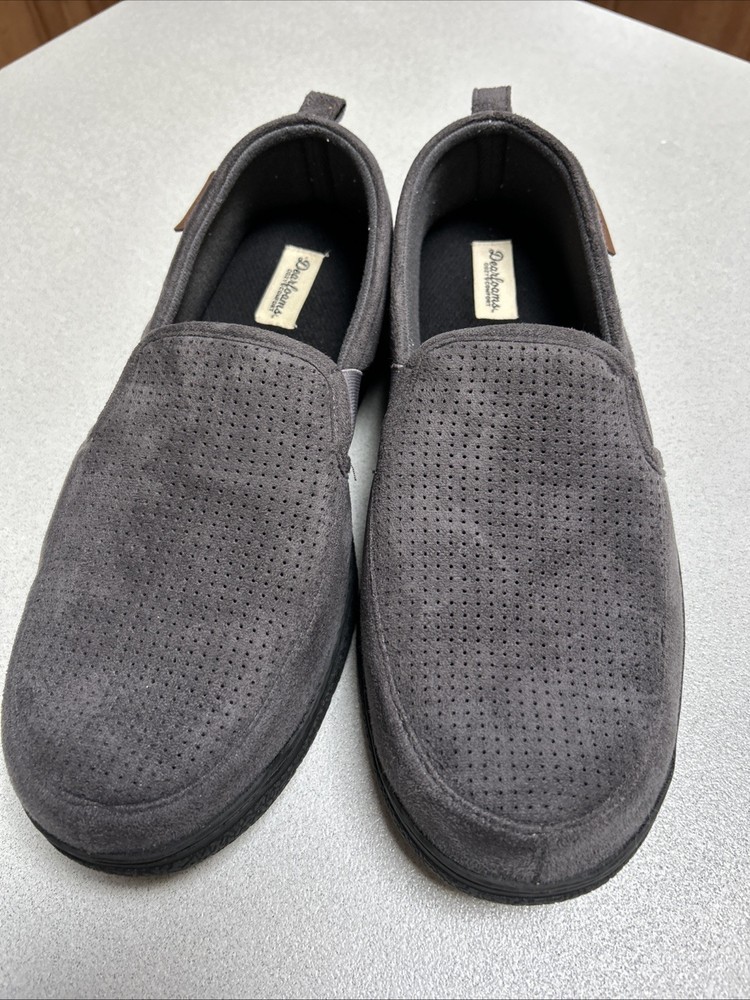 mens dearfoam slippers 11-12