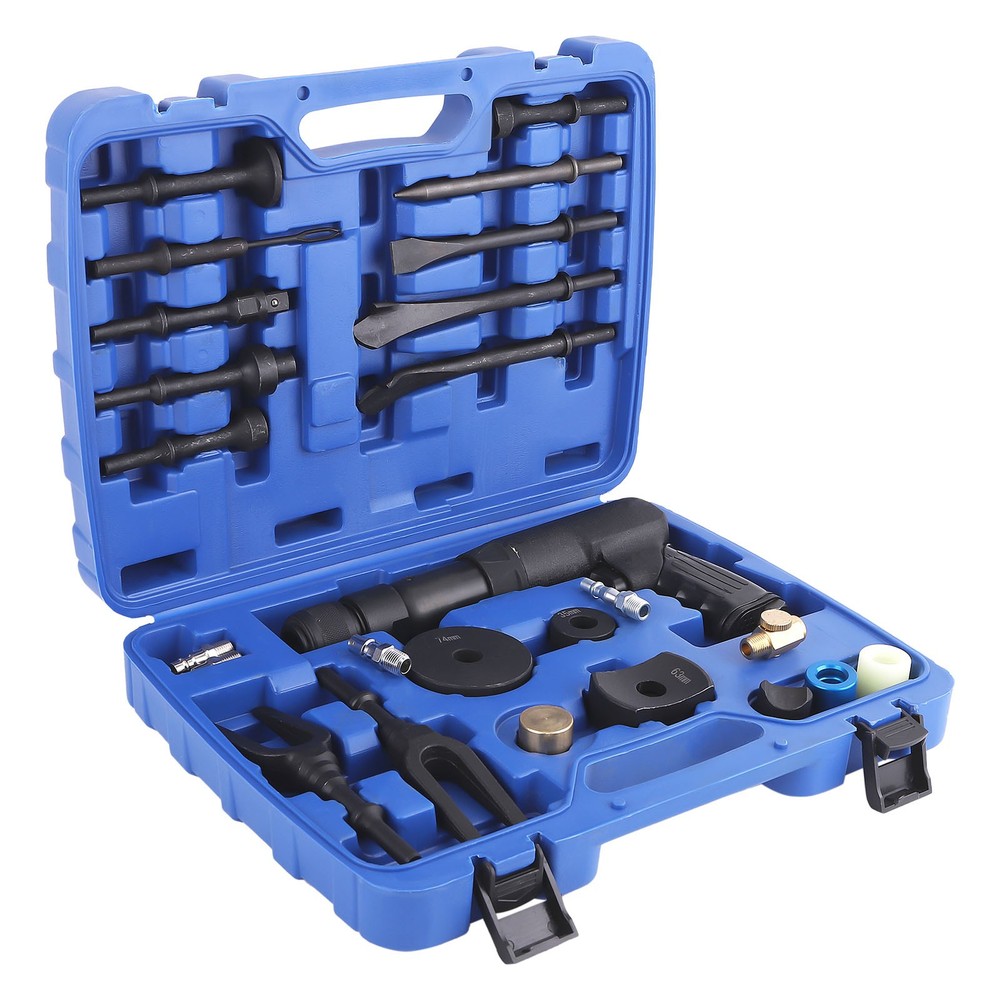 Air Hammer Kit Multi-functional Pneumatic Hammer Chisel Tool Plus Set 19-Piece