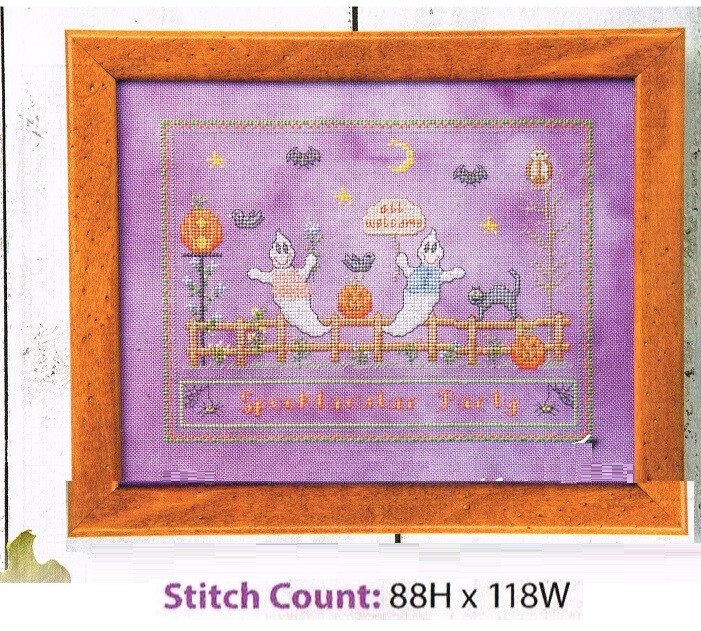 SPOOKTACULAR  CROSS  STITCH PATTERN ONLY -    ZA - HEV