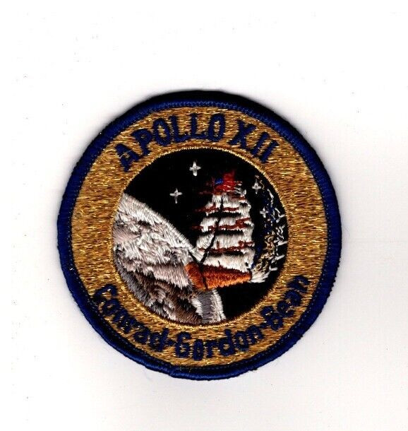 Apollo XII Space Program, Conrad Gordon Bean, Vintage 3" Diameter Patch