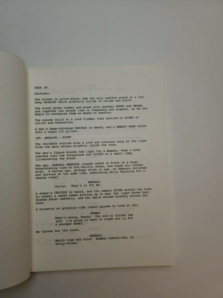 WORTH DYING FOR / Eric Swelstad 1990's Unproduced Movie Script Screenplay