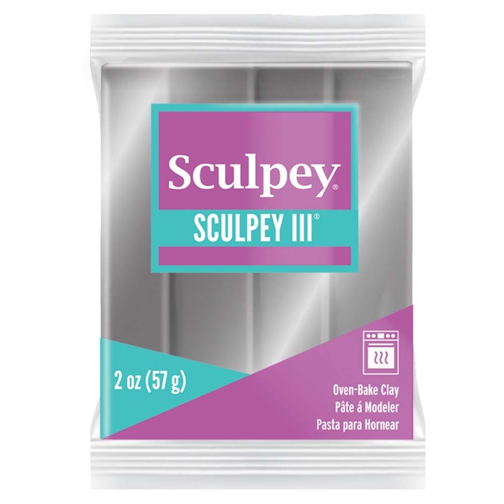 Sculpey III Polymer Clay 2oz Silver