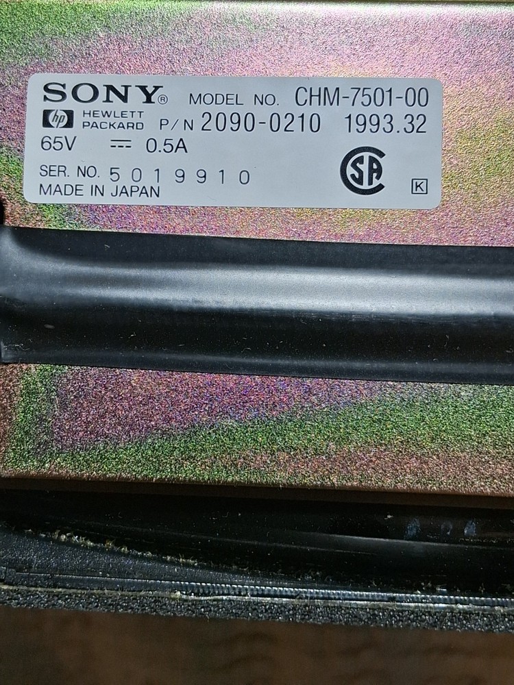 HP 8753C Network Analyzer - Sony Color Display Module Model # CHM-7501-00