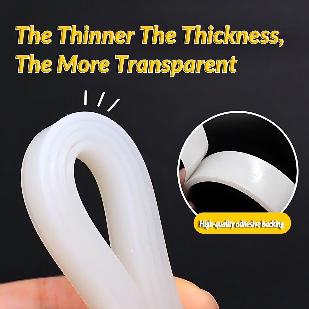 Adhesive Backed Silicone Rubber Strip - Roll - Various Widths, Thickness & Lengt