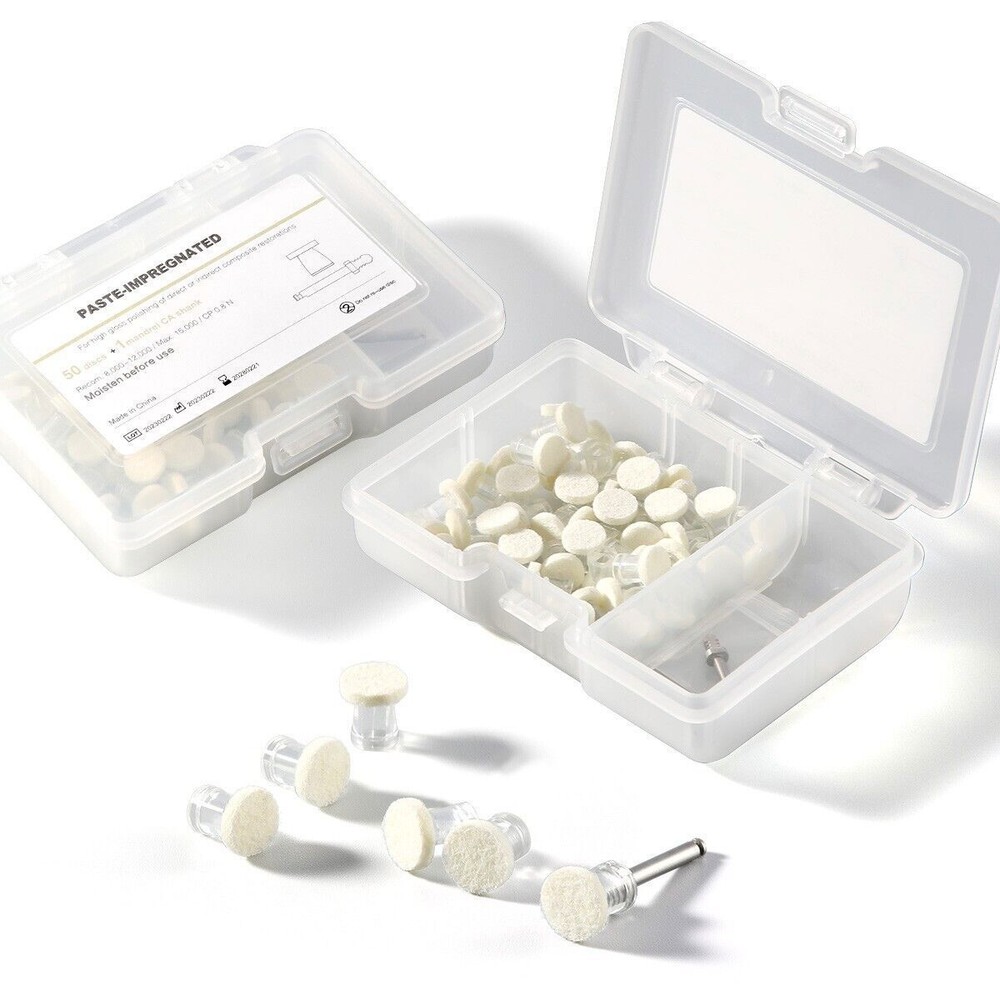 Kit de Discos de Pulido de Pasta de Composite Dental 50Pcs Discos Desechables