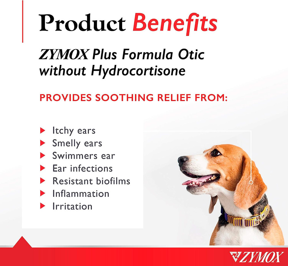 Advanced Formula Otic plus Enzymatic Ear Solution for Dogs and Cats without Hydr