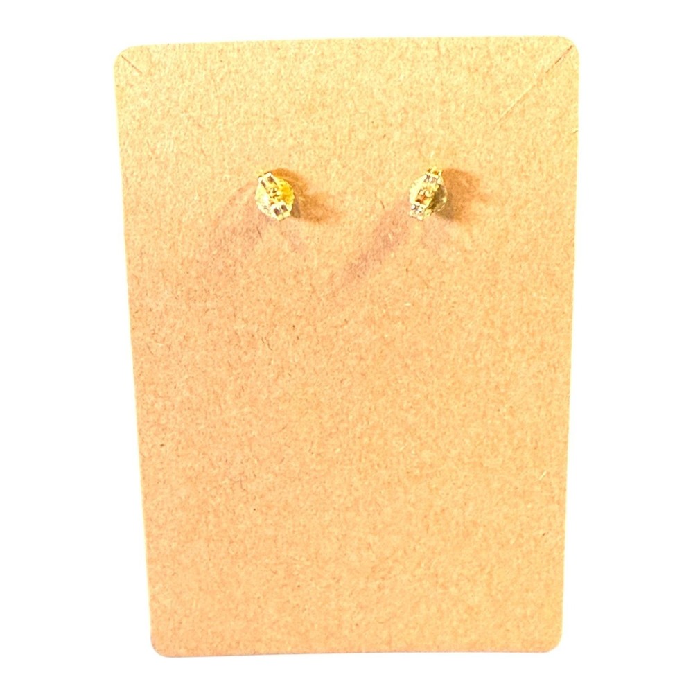 Handmade White Clay Stud Earrings With Abstract Black Design - Lightweight & Ide