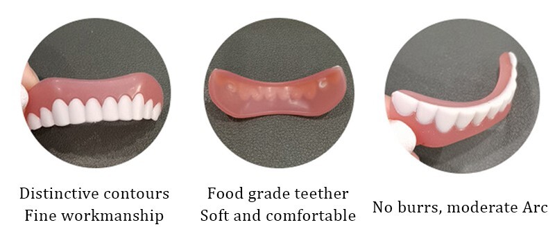 Instant Smile MEDIUM Size Secure Cosmetic Teeth - Fits most people