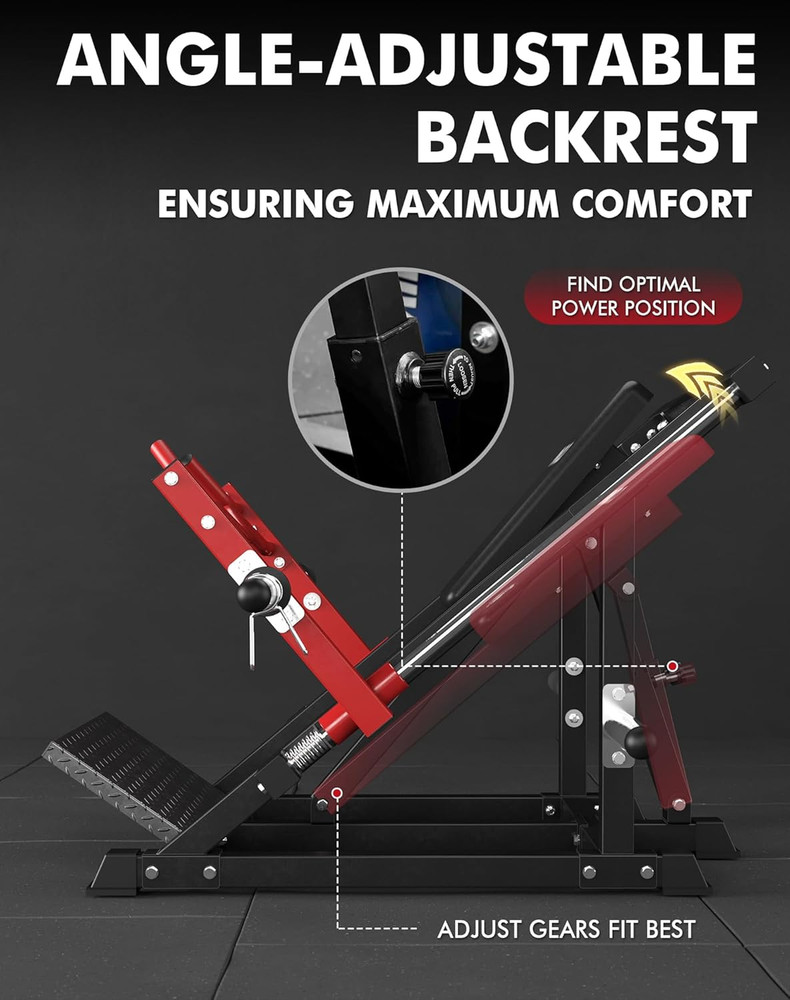 Mikolo Linear Row Machine, Back Workout Machine for Home Gym, Plate-Loaded Back