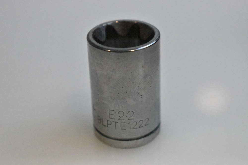 Blue Point Tools BLPTE1222 TORX E22 External Socket 1/2" Drive Chrome