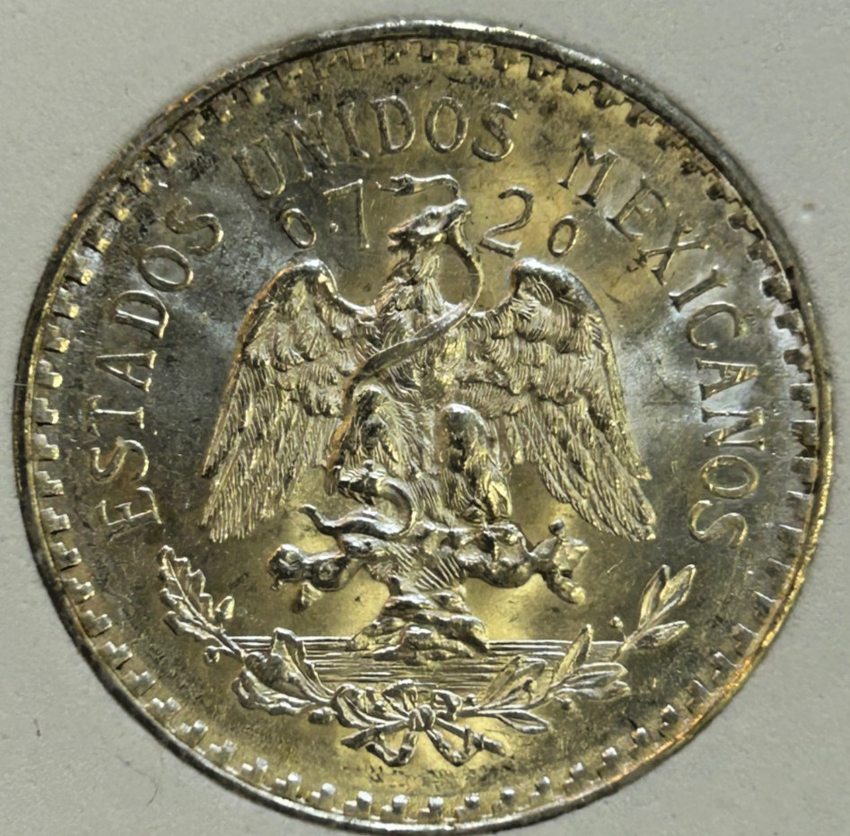 1933 Beautiful Mexico Mint Silver Peso - Nice Luster
