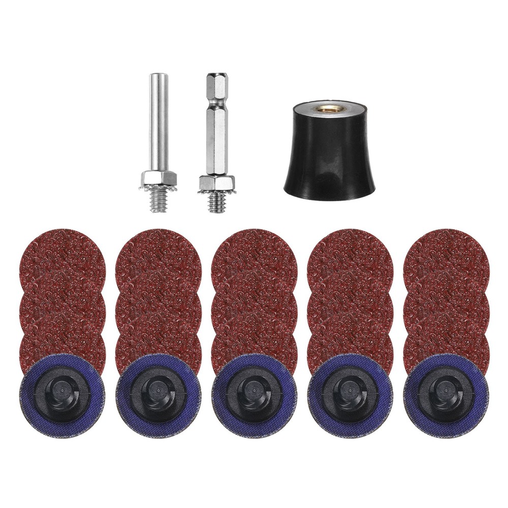 23pcs Quick Change Disc Set 1" Roll Lock Sanding Disc 36 Grits with Disc Holder
