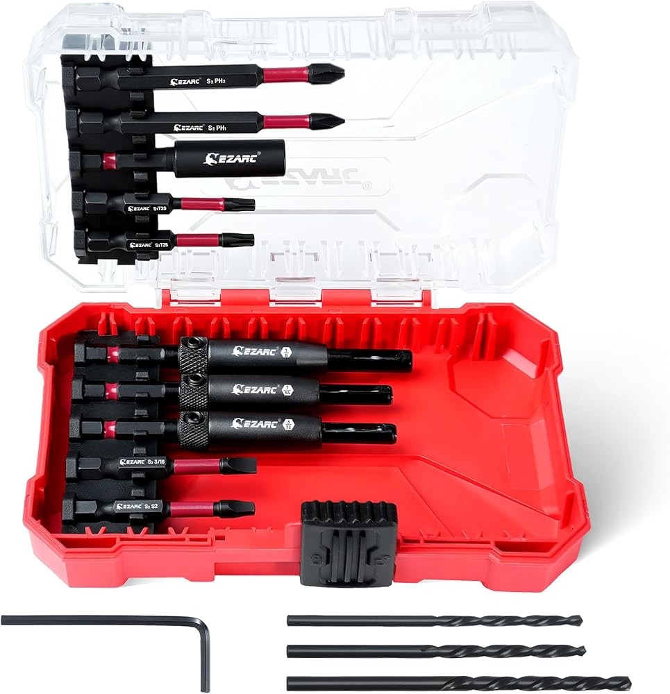 Self Centering Drill Bit Set, Center Drill Bit Set with Replacement