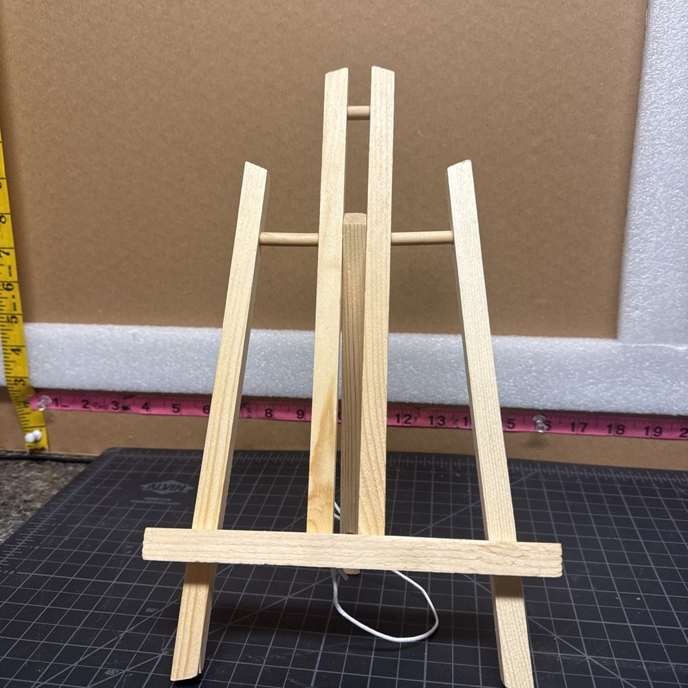 New Small 12" Tabletop Wood Easel Adjustable Slope