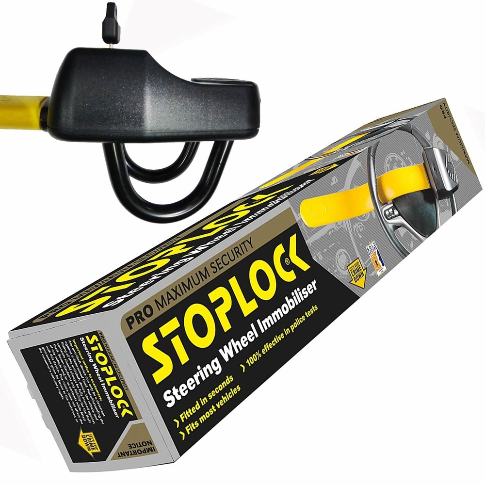 Stoplock PRO Car Steering Wheel Lock for Car Van Anti Theft High Security. Mat ✅
