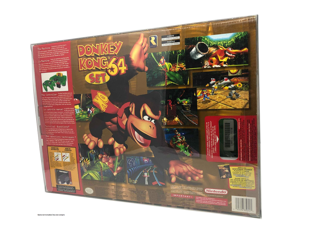 BOX PROTECTOR FOR N64 NINTENDO 64 CONSOLE CLEAR PLASTIC CASE