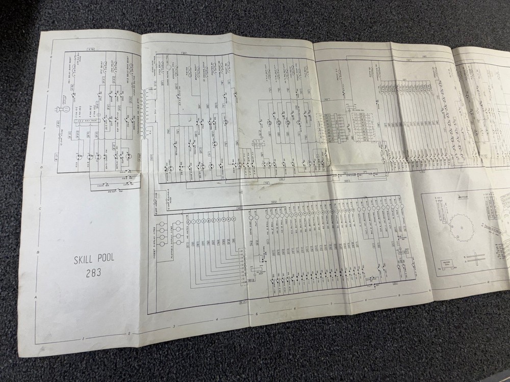 Williams Skill Pool Pinball Machine Game Manual Schematics ORIGINAL