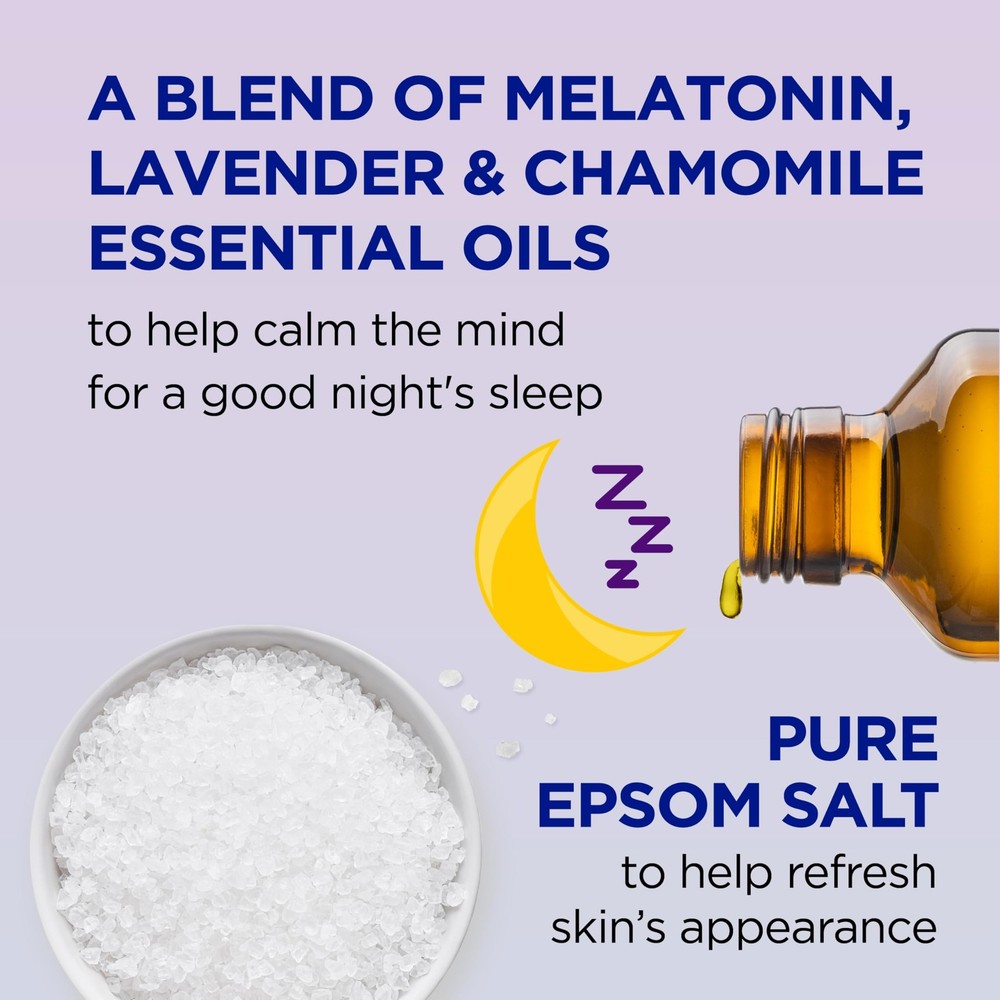 Dr Teal's Melatonin Essential Oils Bath Sampler Set Epsom Salt Foaming Bath