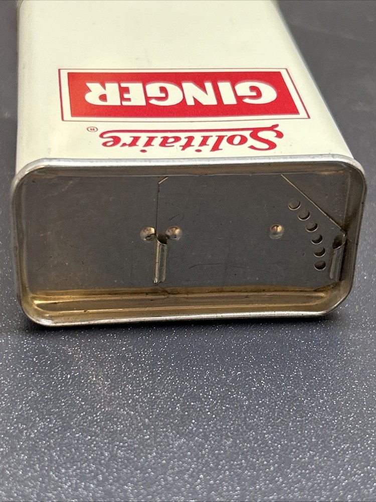 Vintage Antique Solitaire Pure Ginger Tin Spice Full