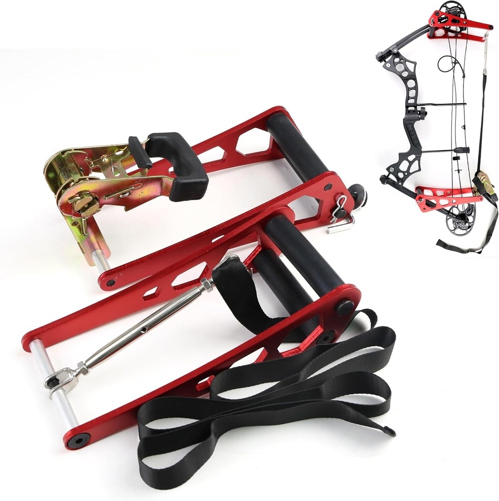 Universal Compound Bow Portable Archery Aluminum Alloy Bow Vise String Replac...