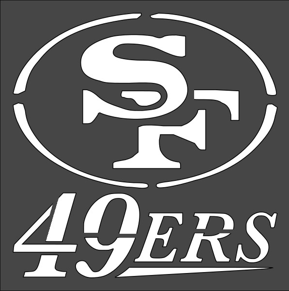 Clear Plastic Stencil - SF 49ers (SA58)*****