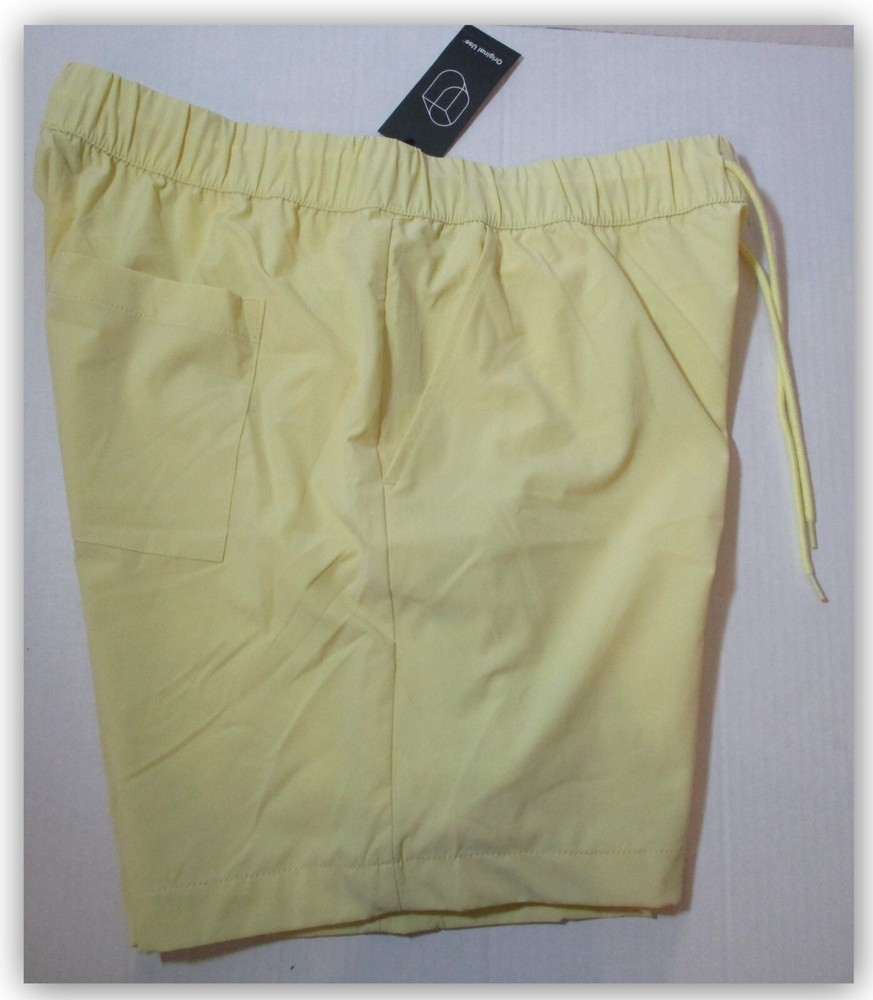 Original Use 6” Inseam Pull On Woven Short Stretch elastic/tie LINER 3 pocket