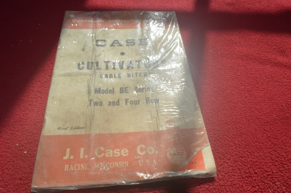 Case Tractor BE Cultivators Operator's Manual AMIL15