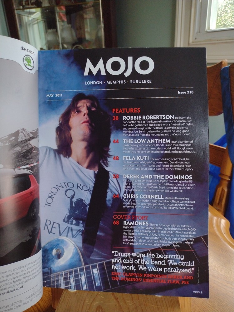 MOJO MAGAZINE: RAMONES. May 2011. ISSUE 210 MJ7