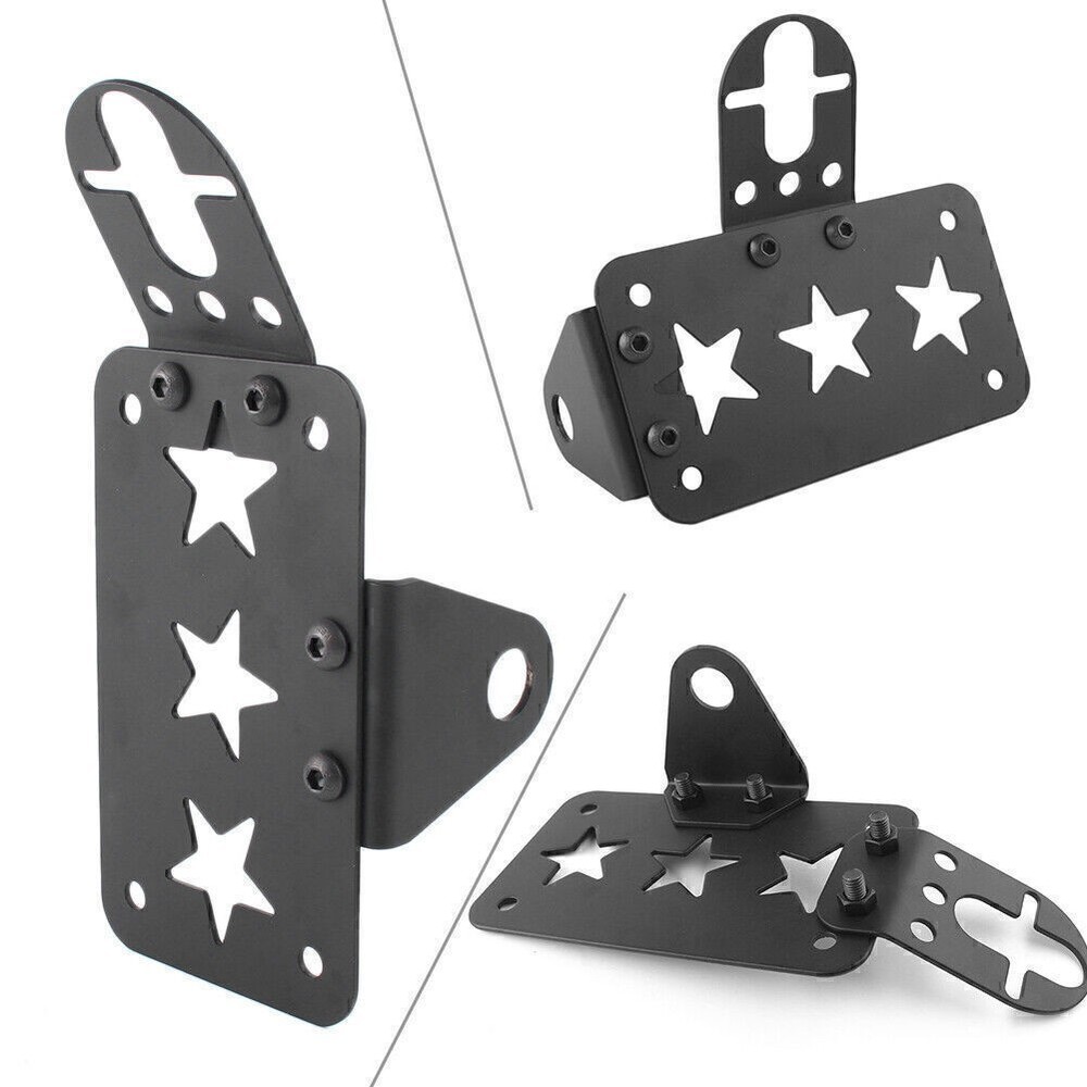 Tail Light License Plate Holder Side Mount Bracket fit Harley Chopper Motor