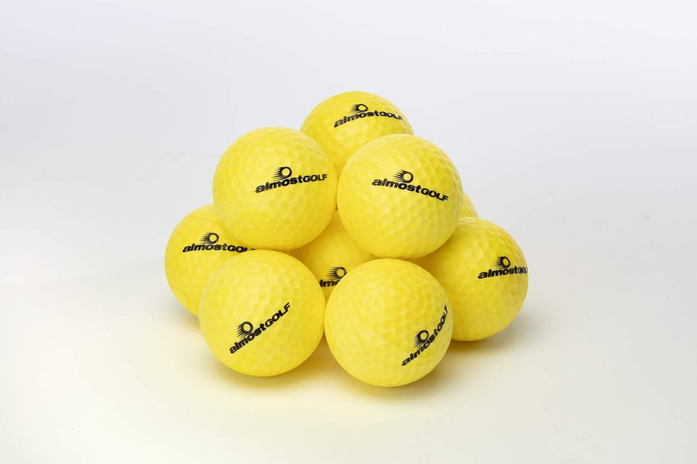 ALMOSTGOLF Limited Flight Practice Foam Golf Balls – Realistic Spin, Trajectory,