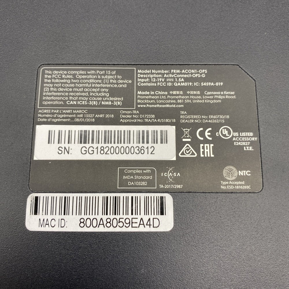 Promethean ActivConnect ACON1-OPS PRM-ACON1-OPS