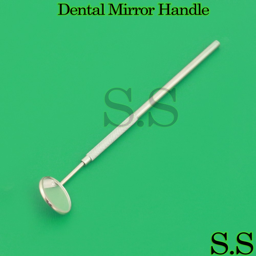 Dental Examination Mirror 5 Diagnostic Stainless Steel Handle Tools