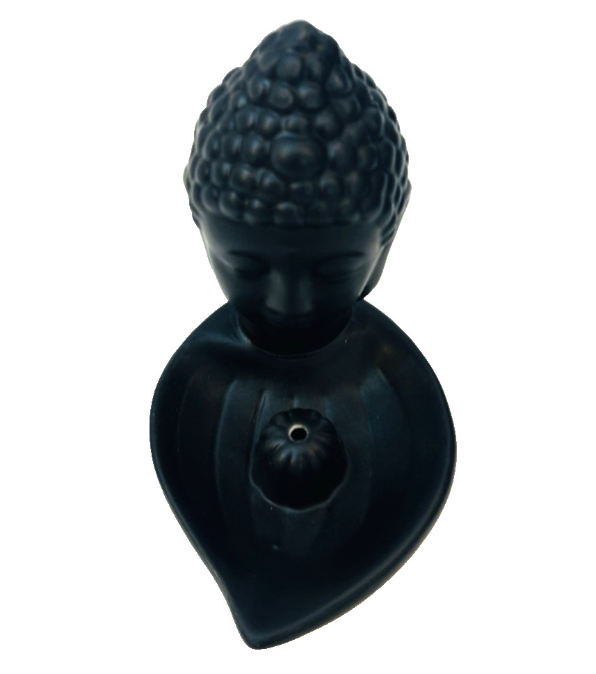 3 Ceramic Buddha Figures Incense Burner Holders